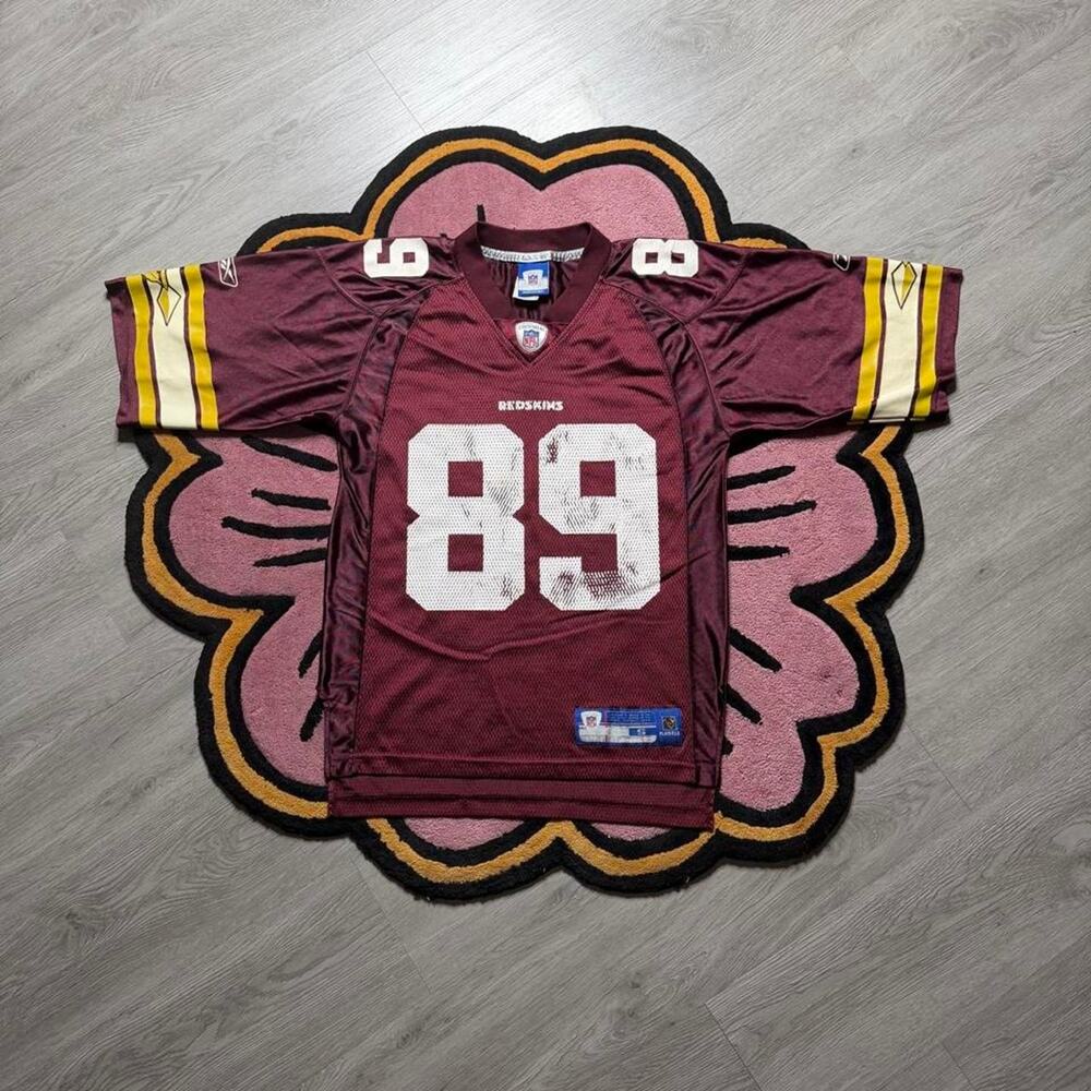 Vintage Y2K Reebok Washington Redskins Santana Moss On Field NFL Jersey Small